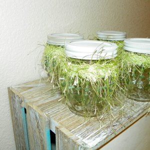 4 Wedding Glass Table Decor Party Favor Green Bead